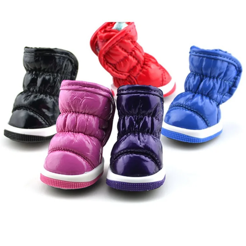 ❄️🐾 Cozy Waterproof Winter Boots for Dogs (Set of 4)