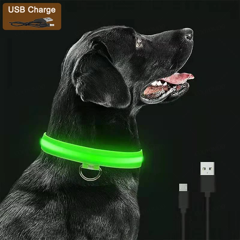 🔦✨ LED Safety Glow Collar for Dogs & Cats (USB Rechargeable)