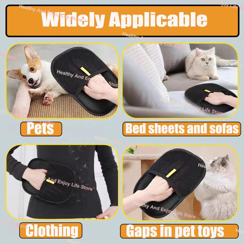 🐾 Pet Hair Removal & Cleaning Glove – Double-Sided Reusable Fur Collector