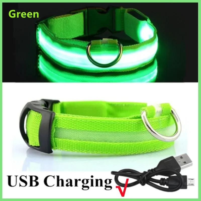 🔦✨ LED Safety Glow Collar for Dogs & Cats (USB Rechargeable)