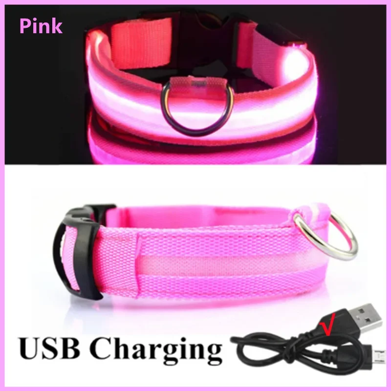 🔦✨ LED Safety Glow Collar for Dogs & Cats (USB Rechargeable)