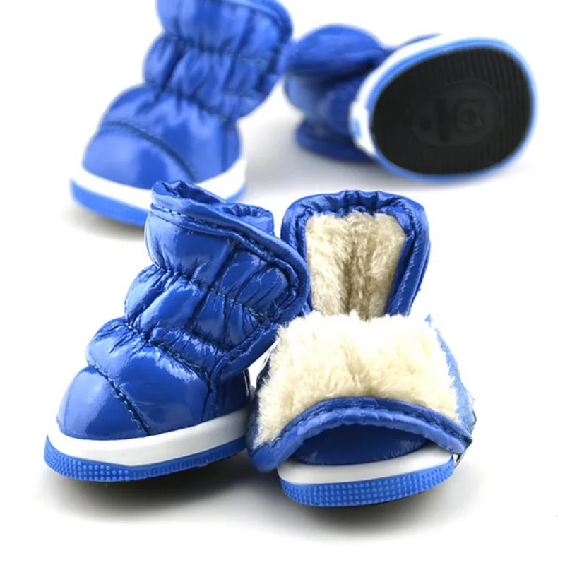 ❄️🐾 Cozy Waterproof Winter Boots for Dogs (Set of 4)