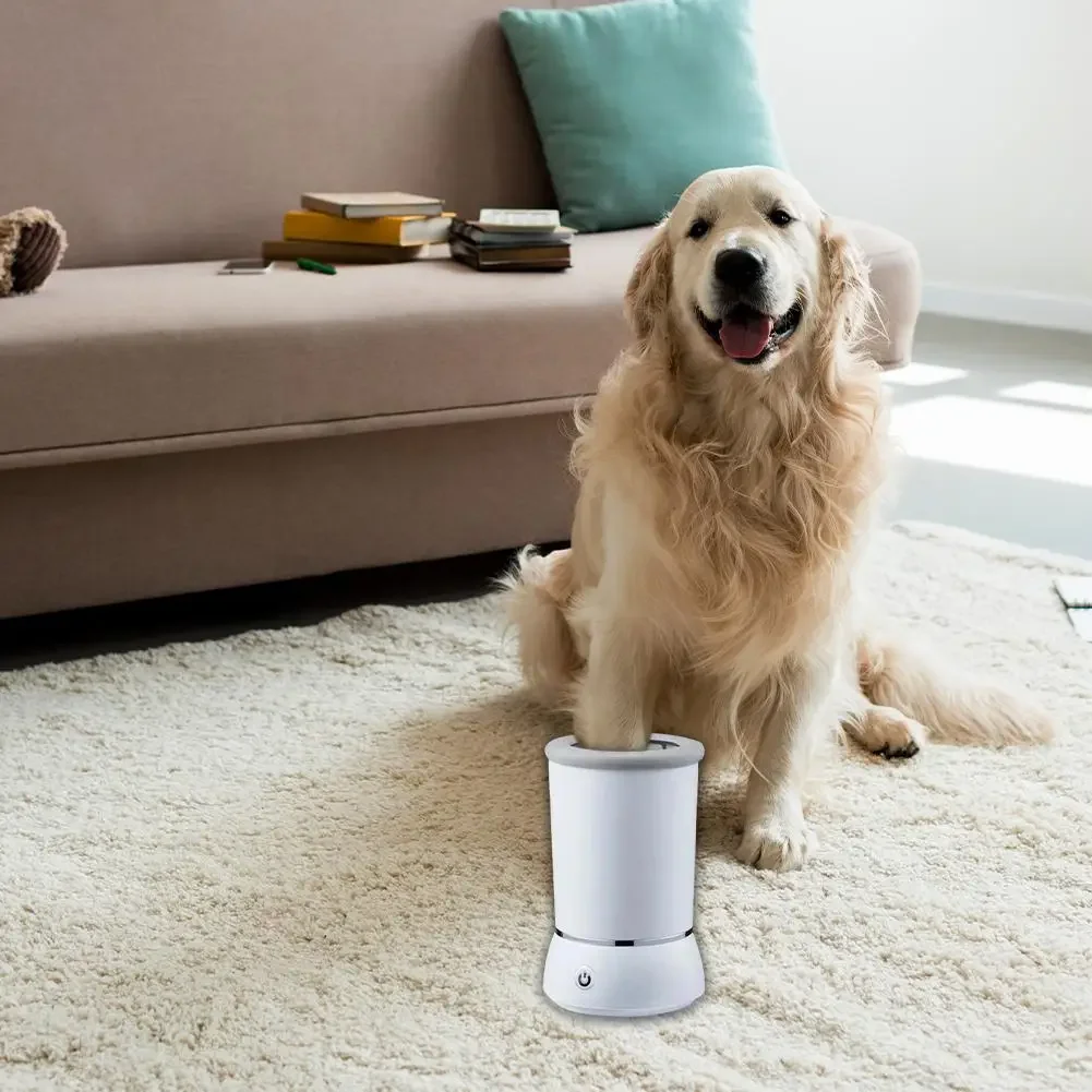 🐾✨ Automatic Electric Pet Paw Cleaner – USB Rechargeable Paw Washing Cup for Dogs & Cats 🚿🐶