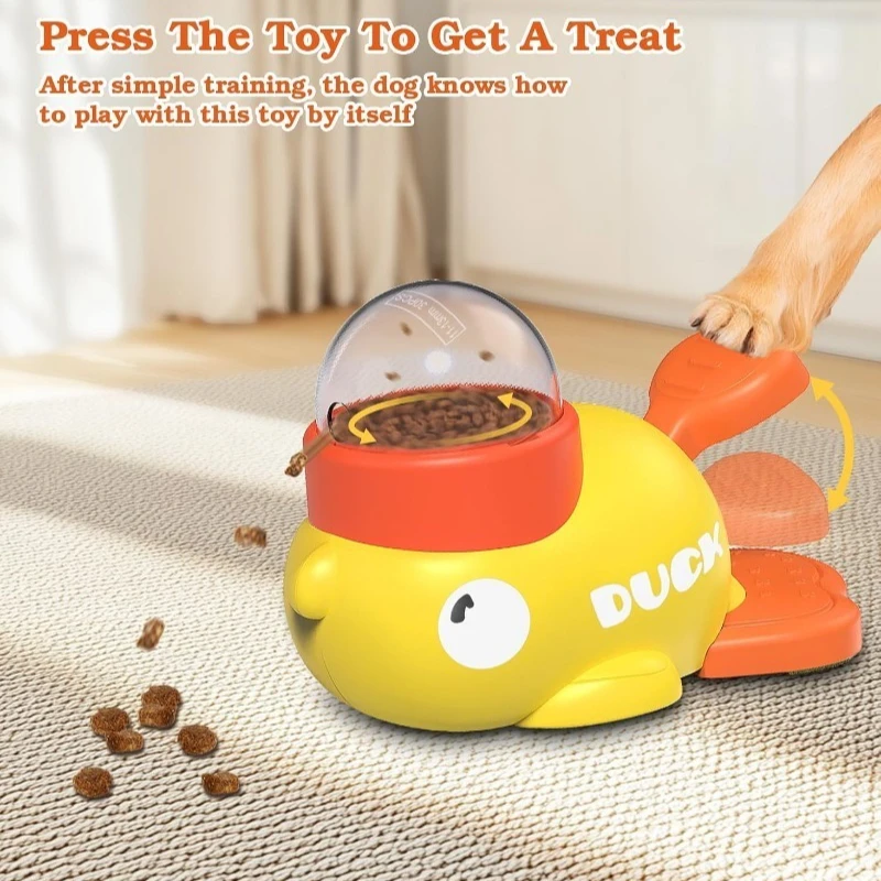 🦆 Pet Treat Dispenser – Interactive Duck Slow Feeder for Dogs & Cats 🐾