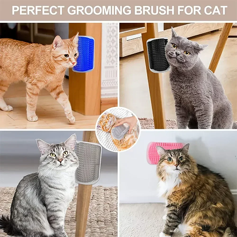 PawEssentia™ Corner Cat Self-Grooming Brush 😺