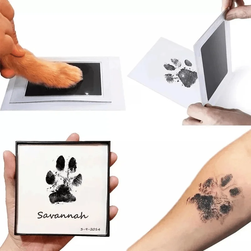Pet Pawprint Keepsake Pad – Hold Their Paw Forever🐾
