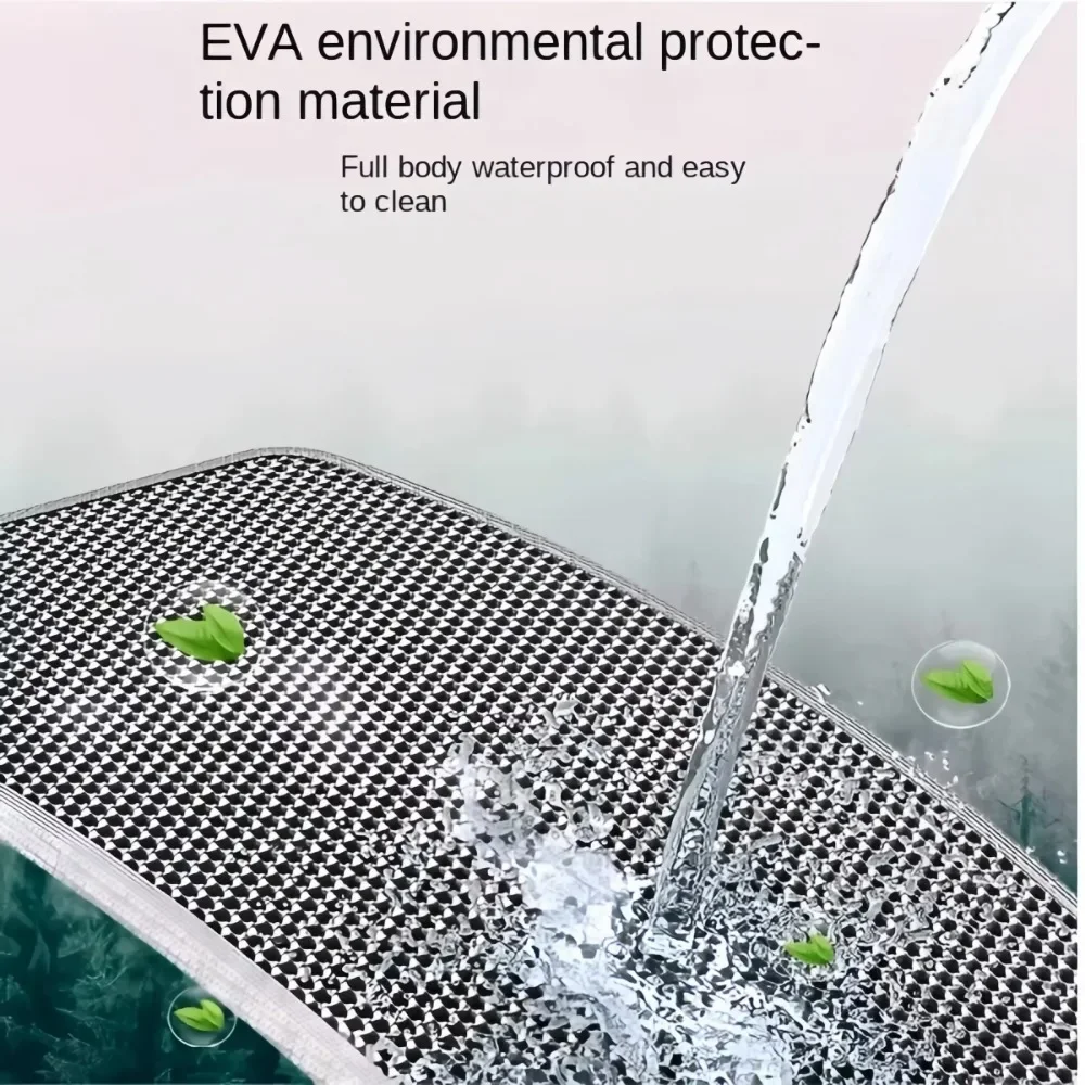 🐾✨ Double-Layer Waterproof Cat Litter Mat – Non-Slip, Easy-Clean & Urine-Proof EVA Litter Trap for Cats 🧼