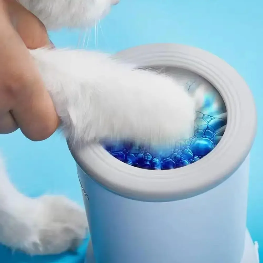 🐾✨ Automatic Electric Pet Paw Cleaner – USB Rechargeable Paw Washing Cup for Dogs & Cats 🚿🐶