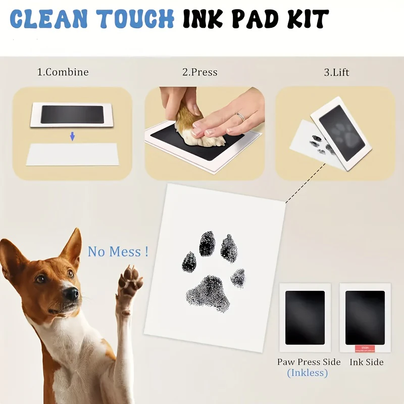 Pet Pawprint Keepsake Pad – Hold Their Paw Forever🐾