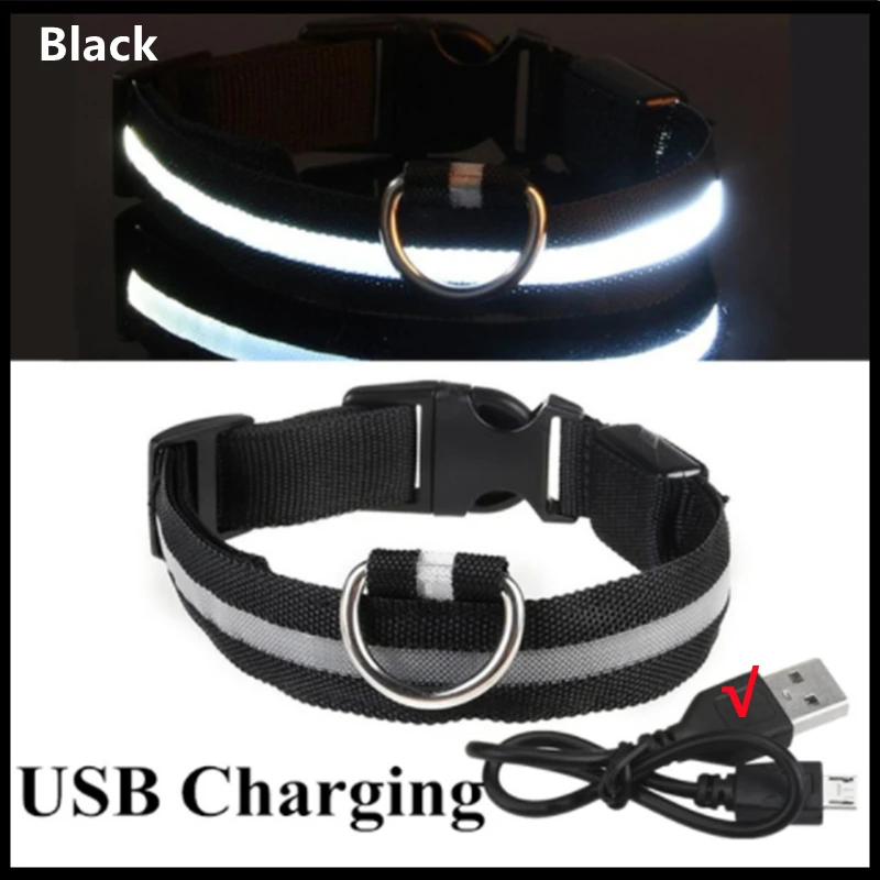 🔦✨ LED Safety Glow Collar for Dogs & Cats (USB Rechargeable)
