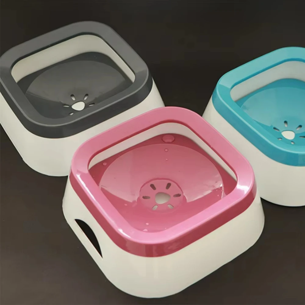🐶🐱 No-Spill Floating Pet Water Bowl – Splash-Proof & Anti-Wet Mouth
