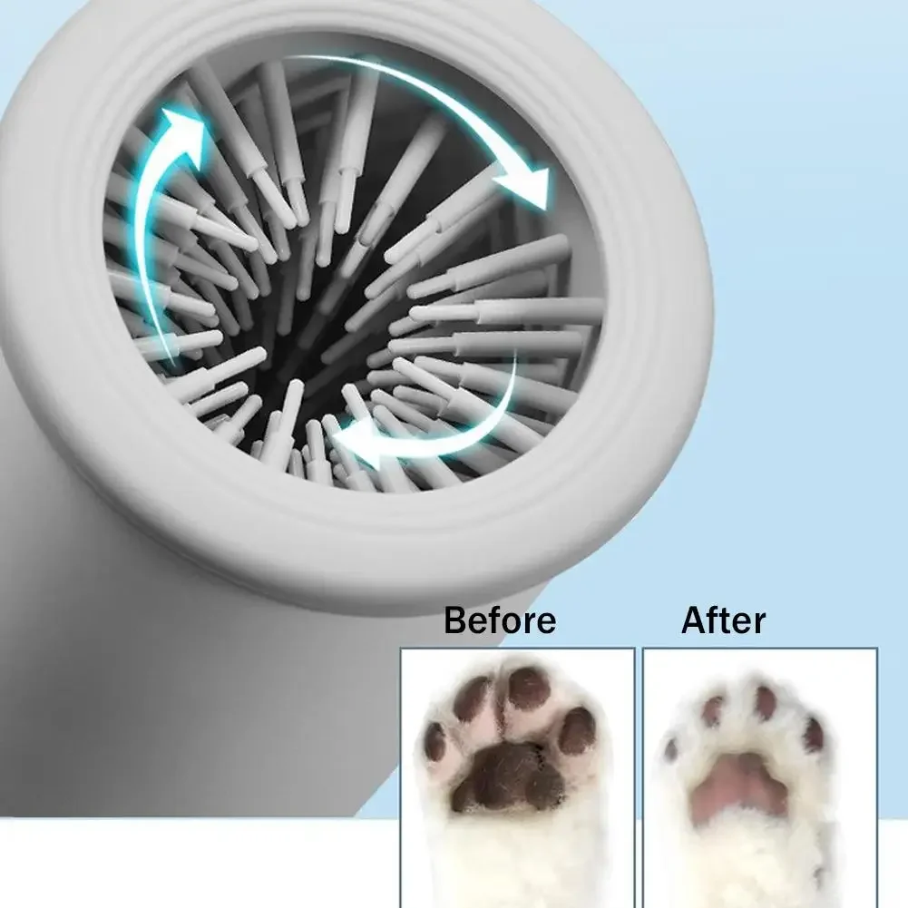 🐾✨ Automatic Electric Pet Paw Cleaner – USB Rechargeable Paw Washing Cup for Dogs & Cats 🚿🐶